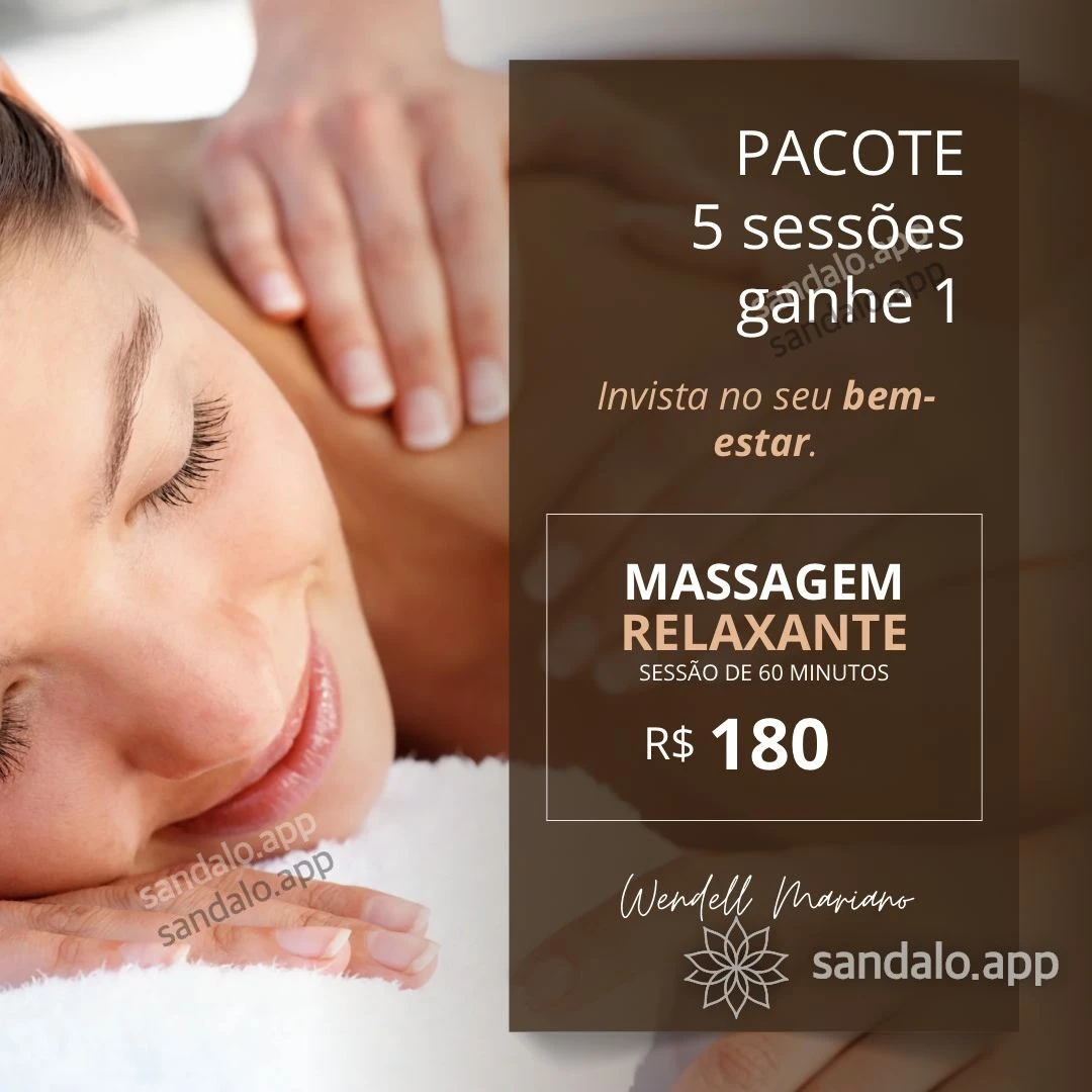 Foto de Wendell massoterapeuta, massagista em São Paulo