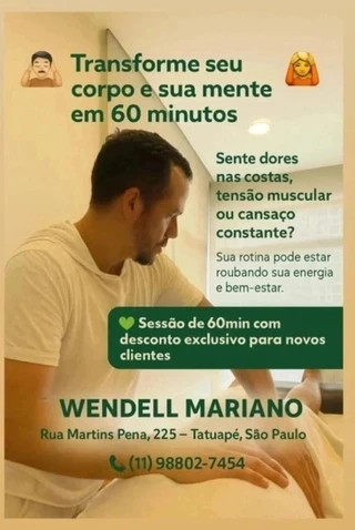 Imagem 2 do massagista Wendell massoterapeuta